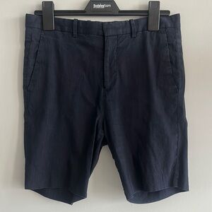 Theory Blue Flat Front Shorts